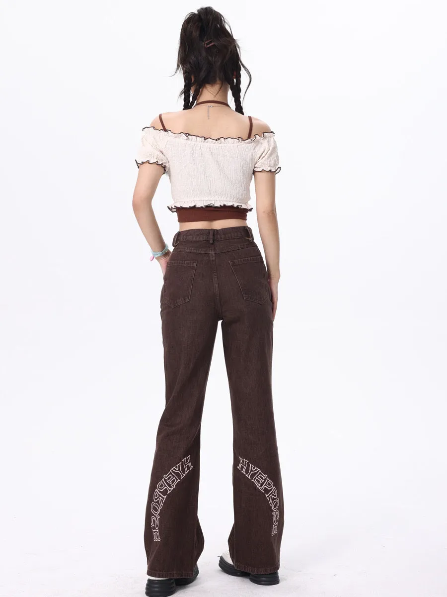 Two-Piece Suspenders Slim-Fit Street Short Tops