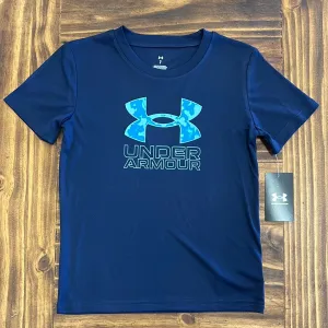Under Armour Boy UA Geode Dye Short Sleeve - Midnight Navy