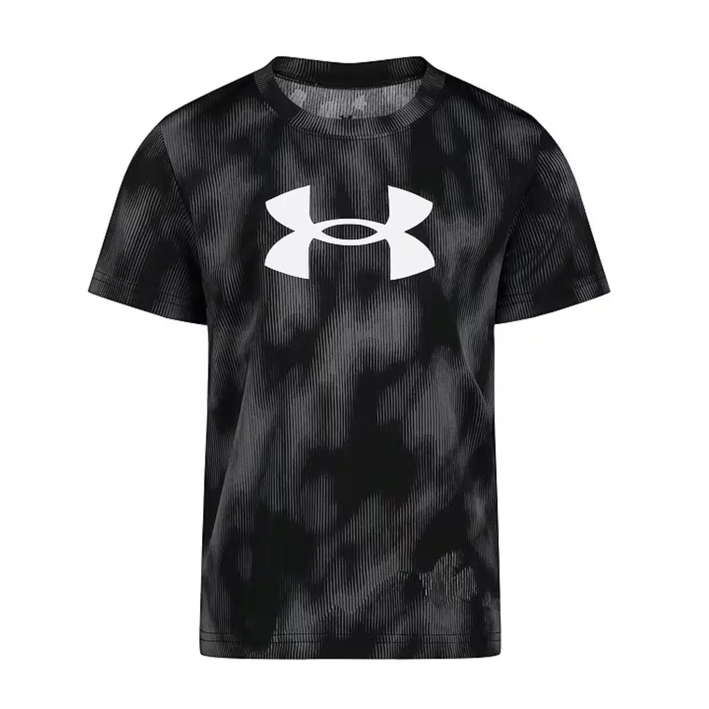 Under Armour Boys' UA Valley Etch Short Sleeve Tee - Black