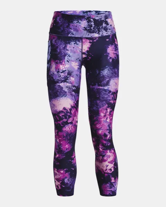 Under Armour Women's HeatGear® Armour No-Slip Waistband Printed Ankle Leggings