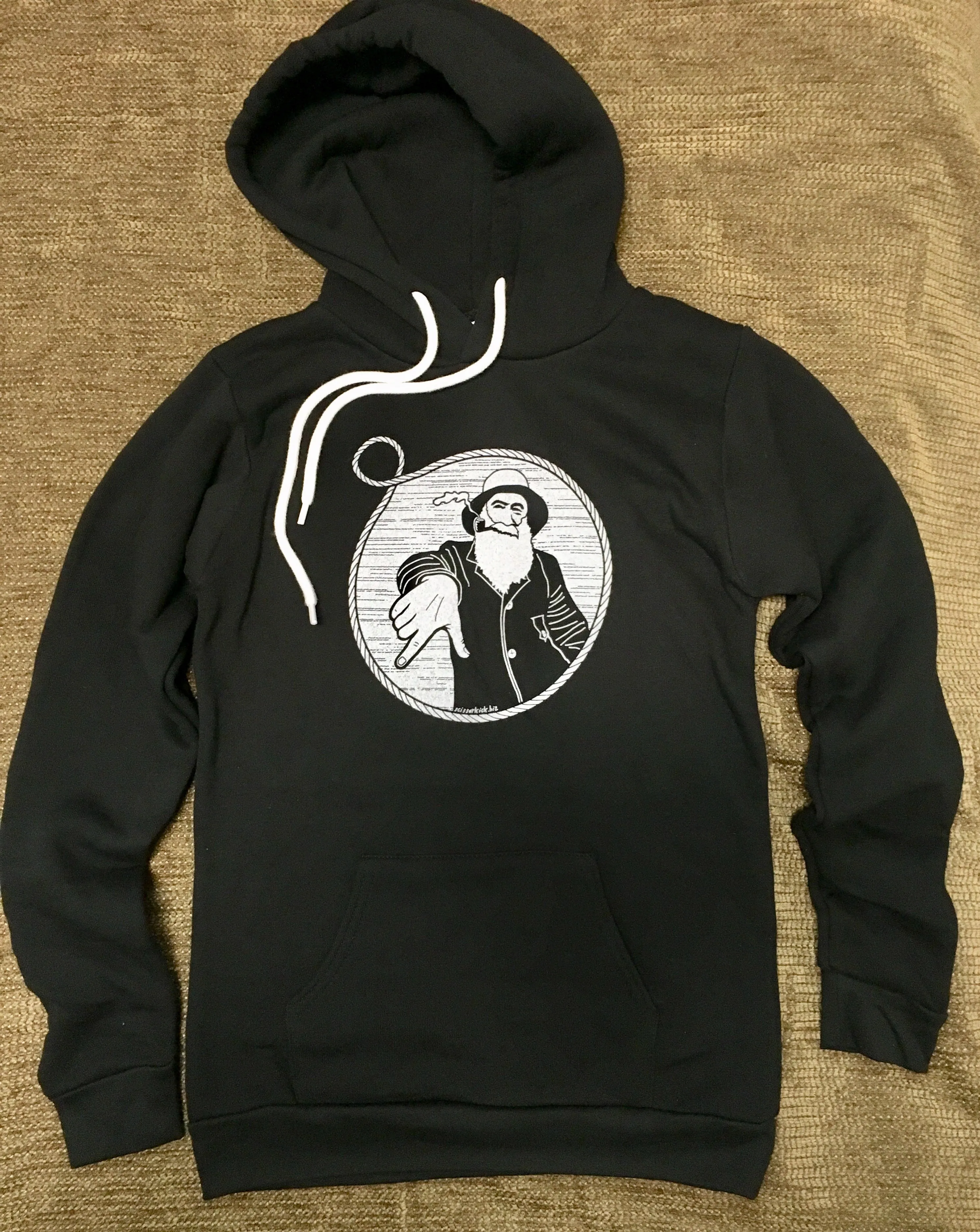 Unisex Black Captain Doug Pullover Hoodie