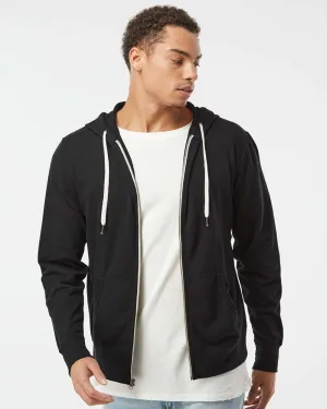 Unisex Heathered French Terry Full-Zip Hooded Sweatshirt (test)