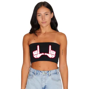Utah Black Bandeau Top