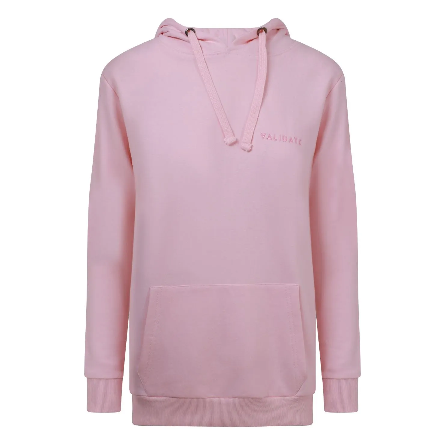 Validate Core Essentials Women's Text Logo Hoodie Pale Pink