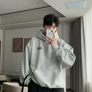 Velvet Fleece Hooded Thickened Sweatshirt