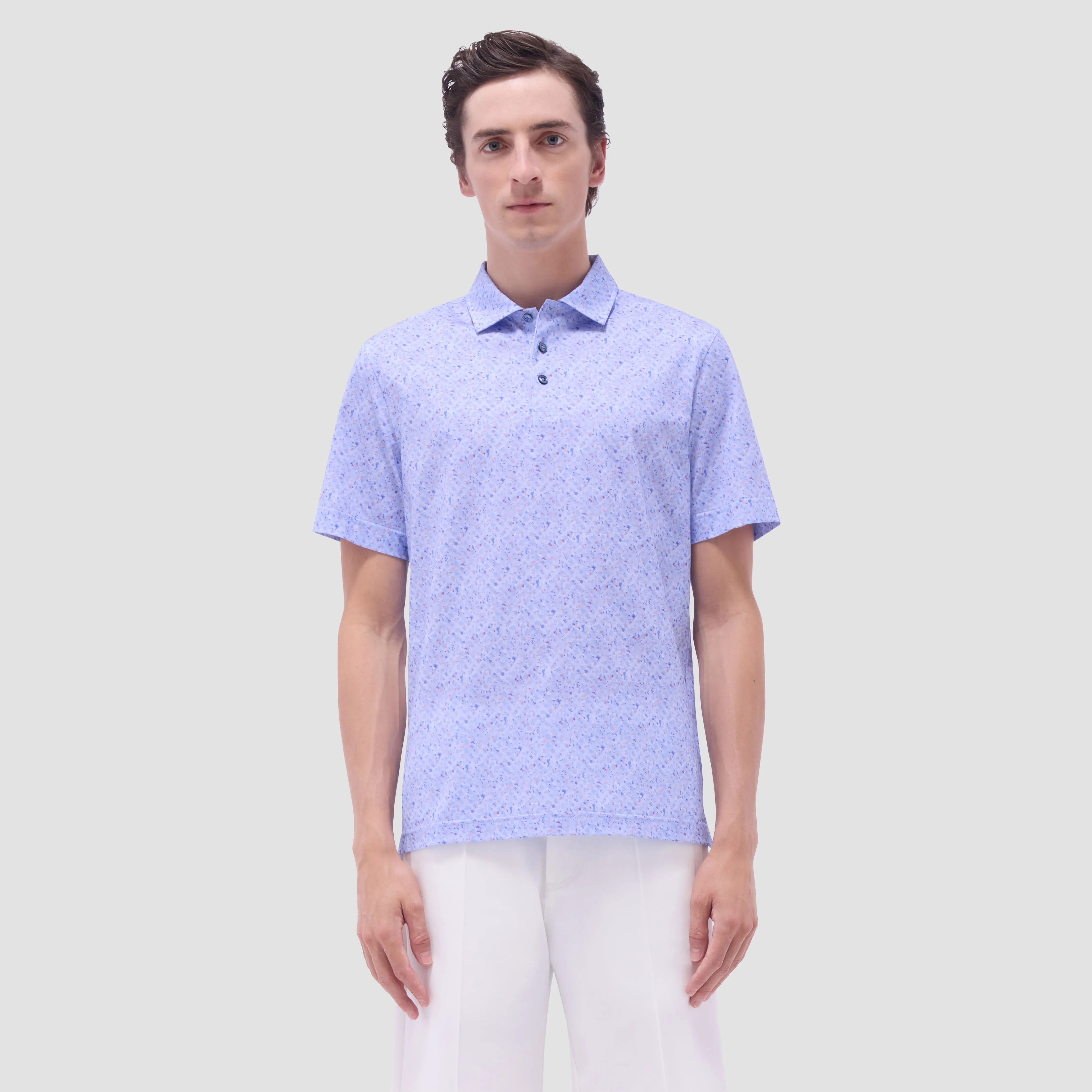 Victor Splatter Print OoohCotton Polo Shirt