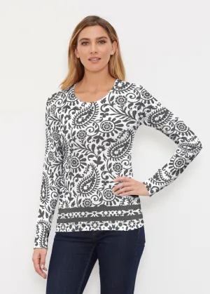 Victoria (14301) ~ Thermal Long Sleeve Crew Shirt