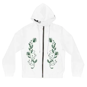 Vines Women’s Full-Zip Hoodie (AOP) - CJ8