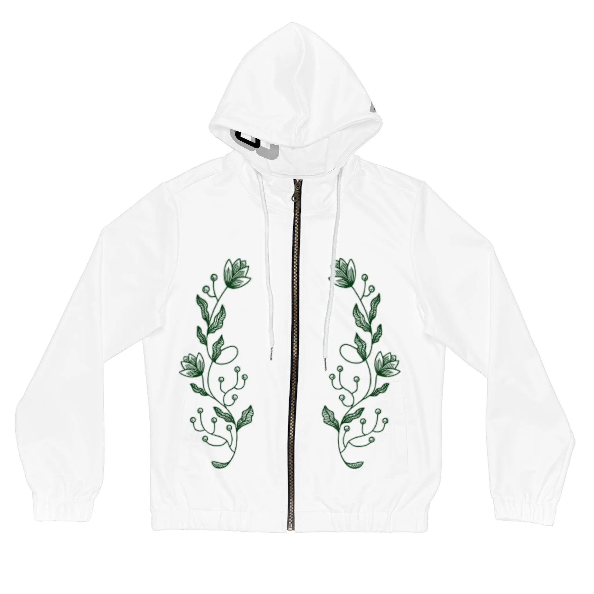 Vines Women’s Full-Zip Hoodie (AOP) - CJ8