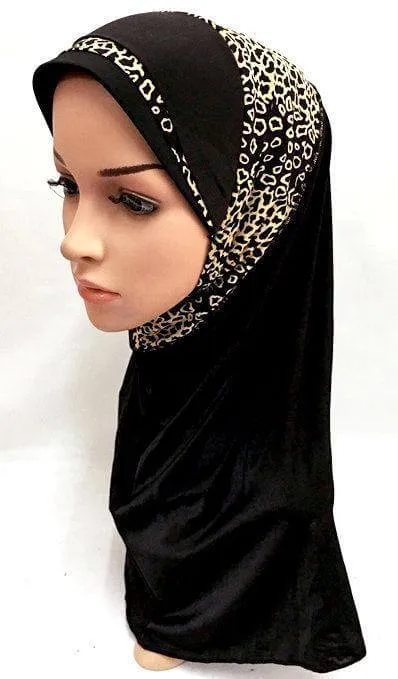 Viscose Ice Silk Lace Black Muslim Hijab Islamic Scarf Shawls