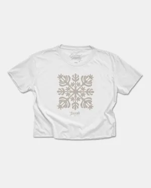 WAHINE NAUPAKA QUILTED Crop Top