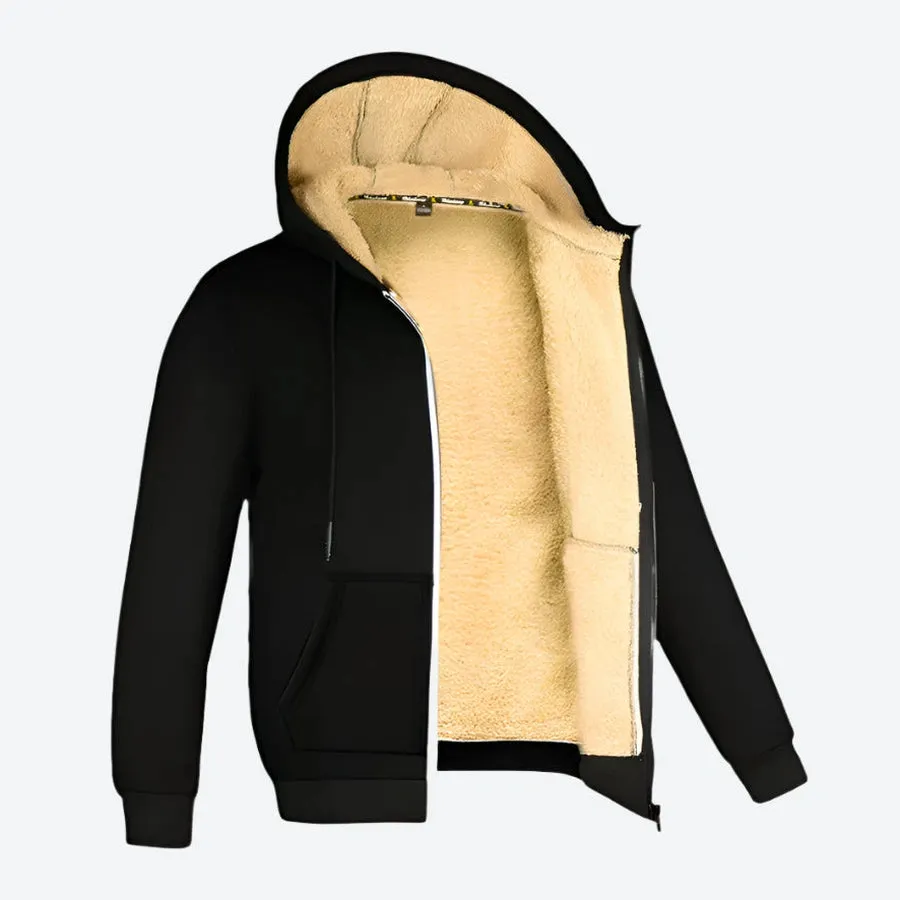 Warm Sherpa-Lined Zip-Up Hoodies