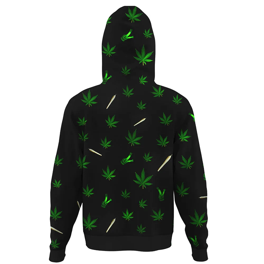 Weed Joint All Over Printed Hoodie