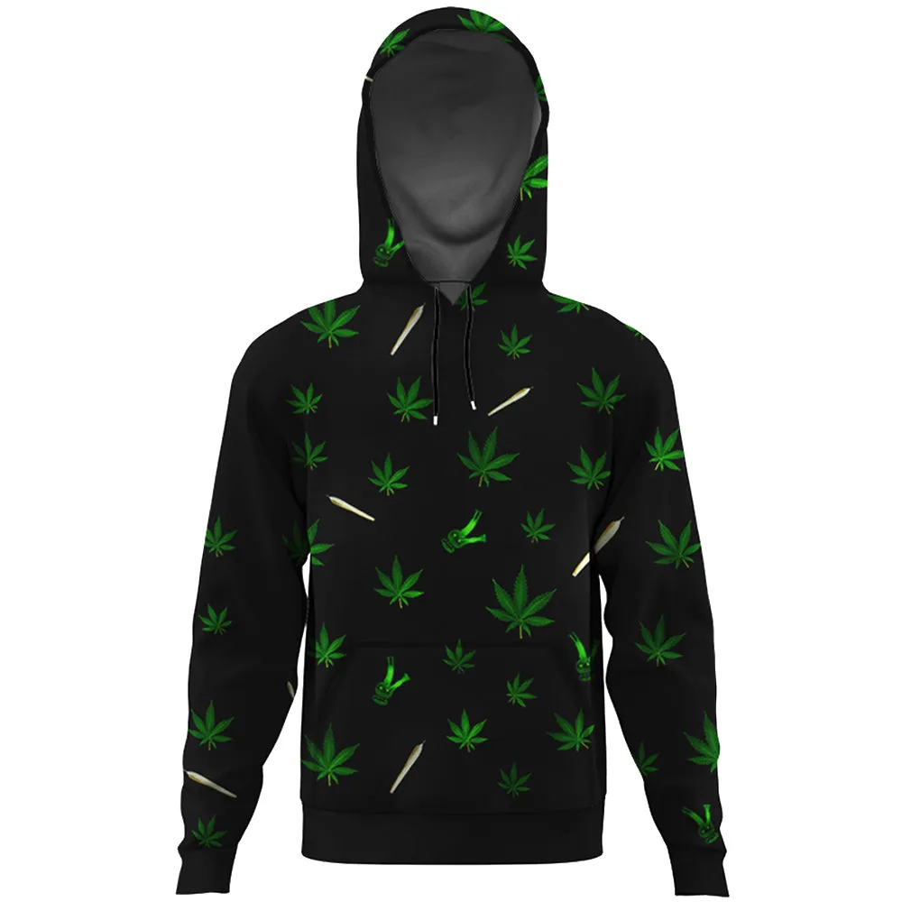 Weed Joint All Over Printed Hoodie