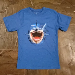 Wes & Willy Shark Bite Short Sleeve Tee - Blue Moon Blend
