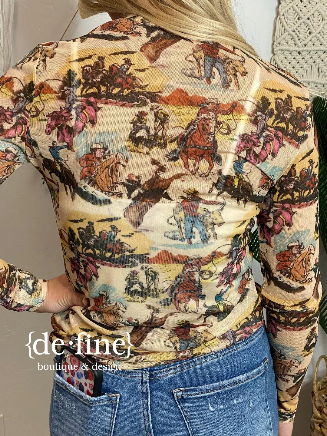 Western Long Sleeve Sheers