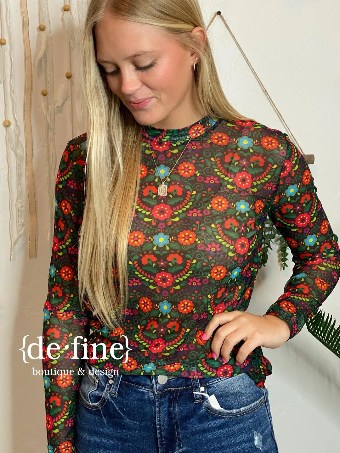 Western Long Sleeve Sheers