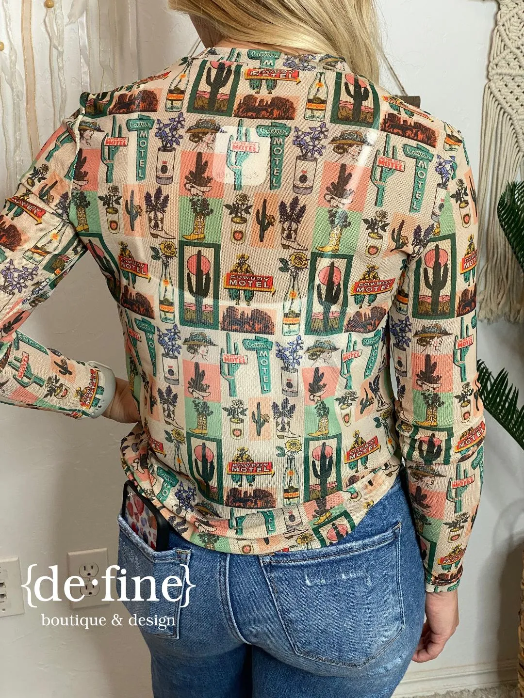 Western Long Sleeve Sheers
