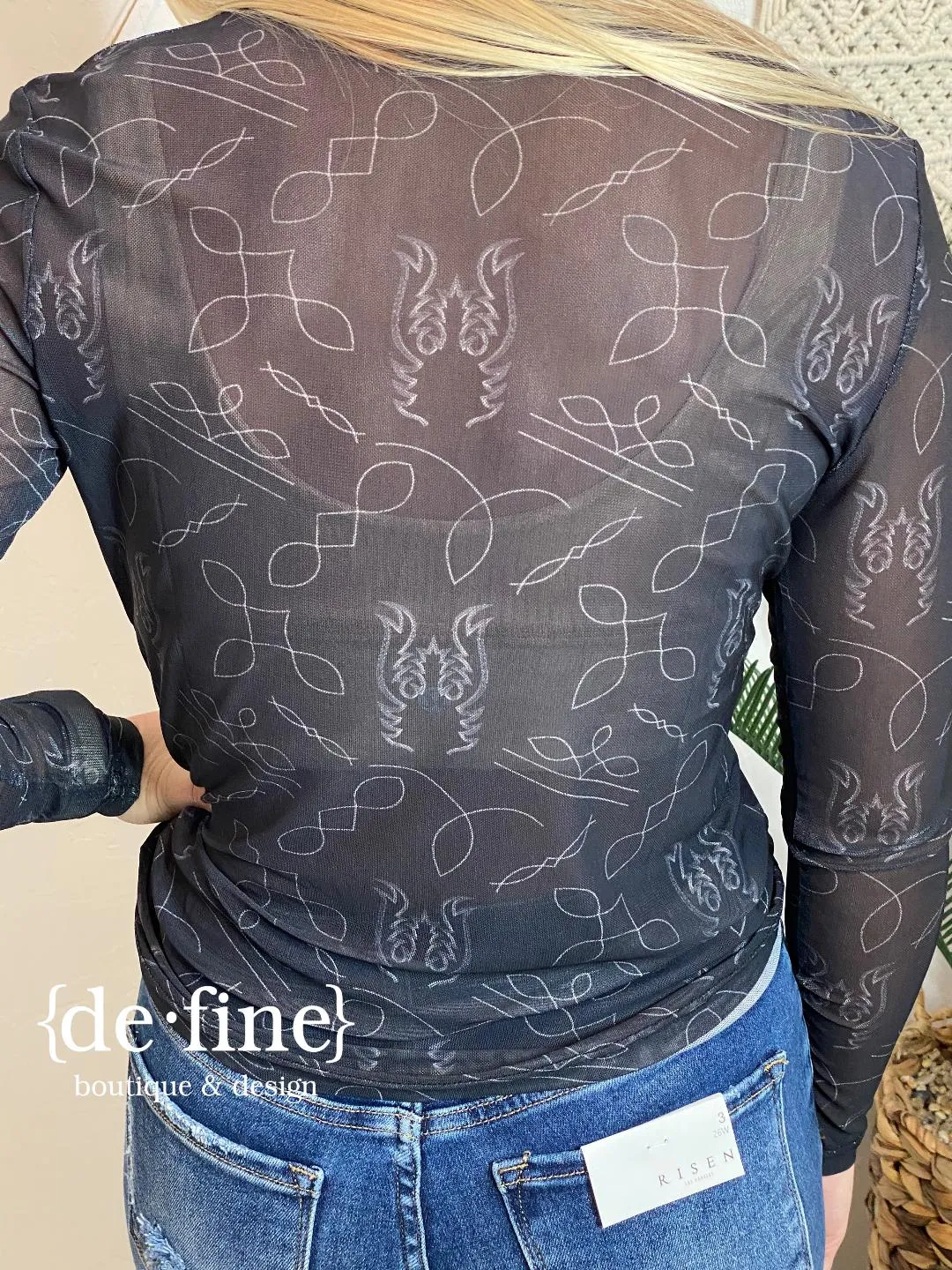 Western Long Sleeve Sheers