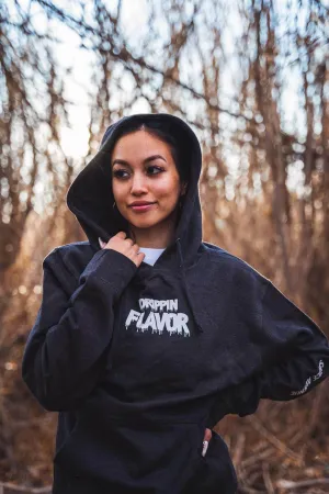 White Drippin Flavor | Charcoal Heather Hoodie