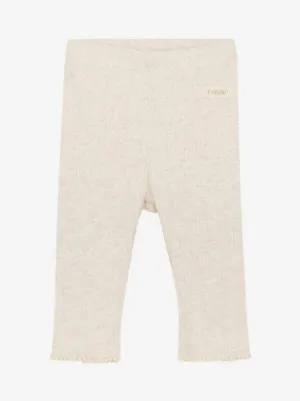 White Sand Patterned Trousers