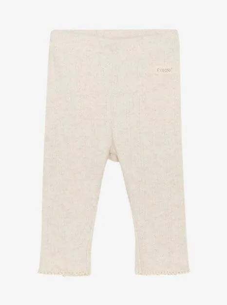 White Sand Patterned Trousers