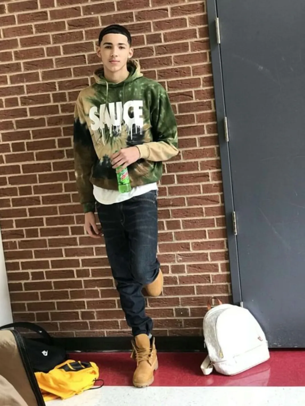 White Sauce | Camo Tie Hoodie