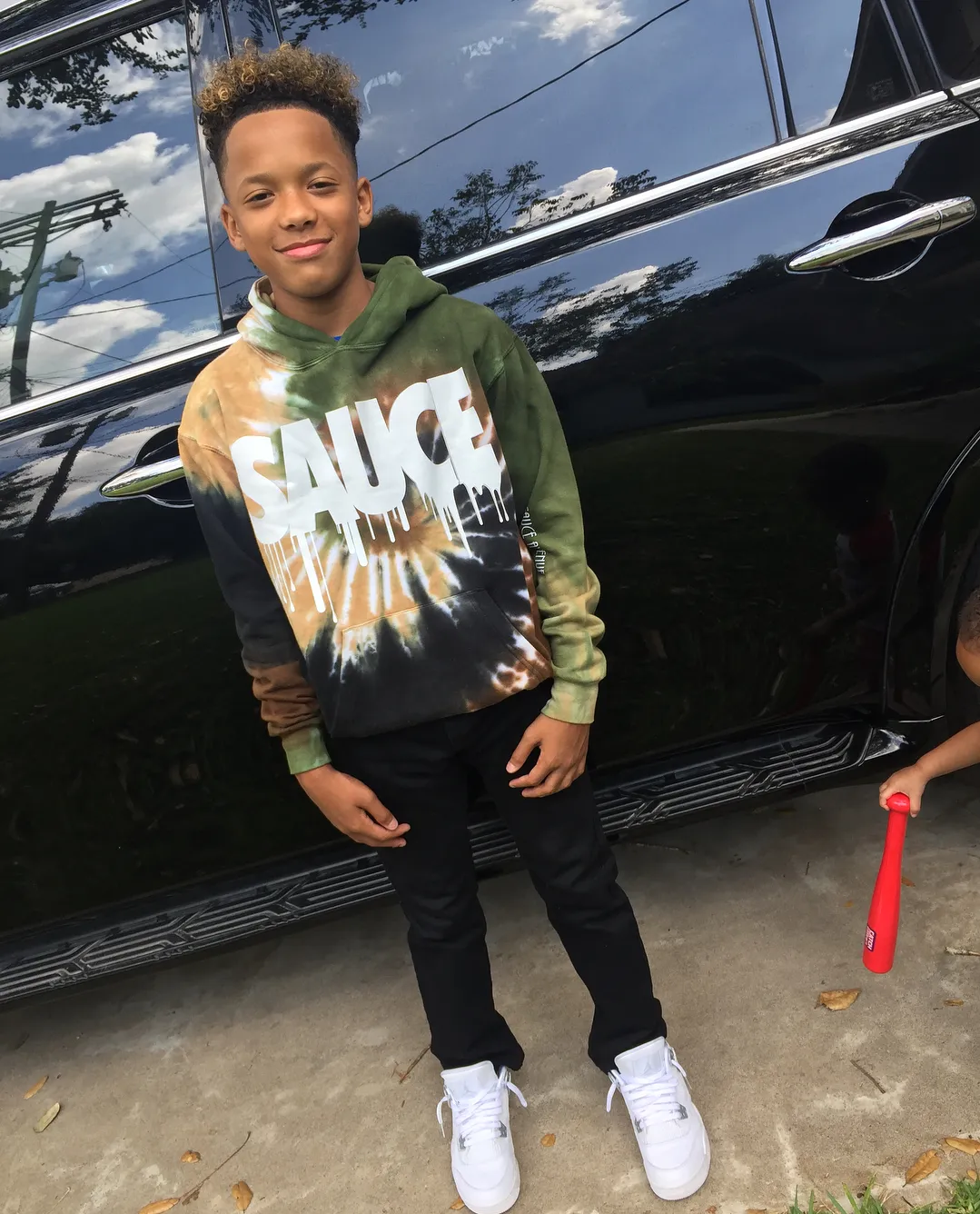 White Sauce | Camo Tie Hoodie