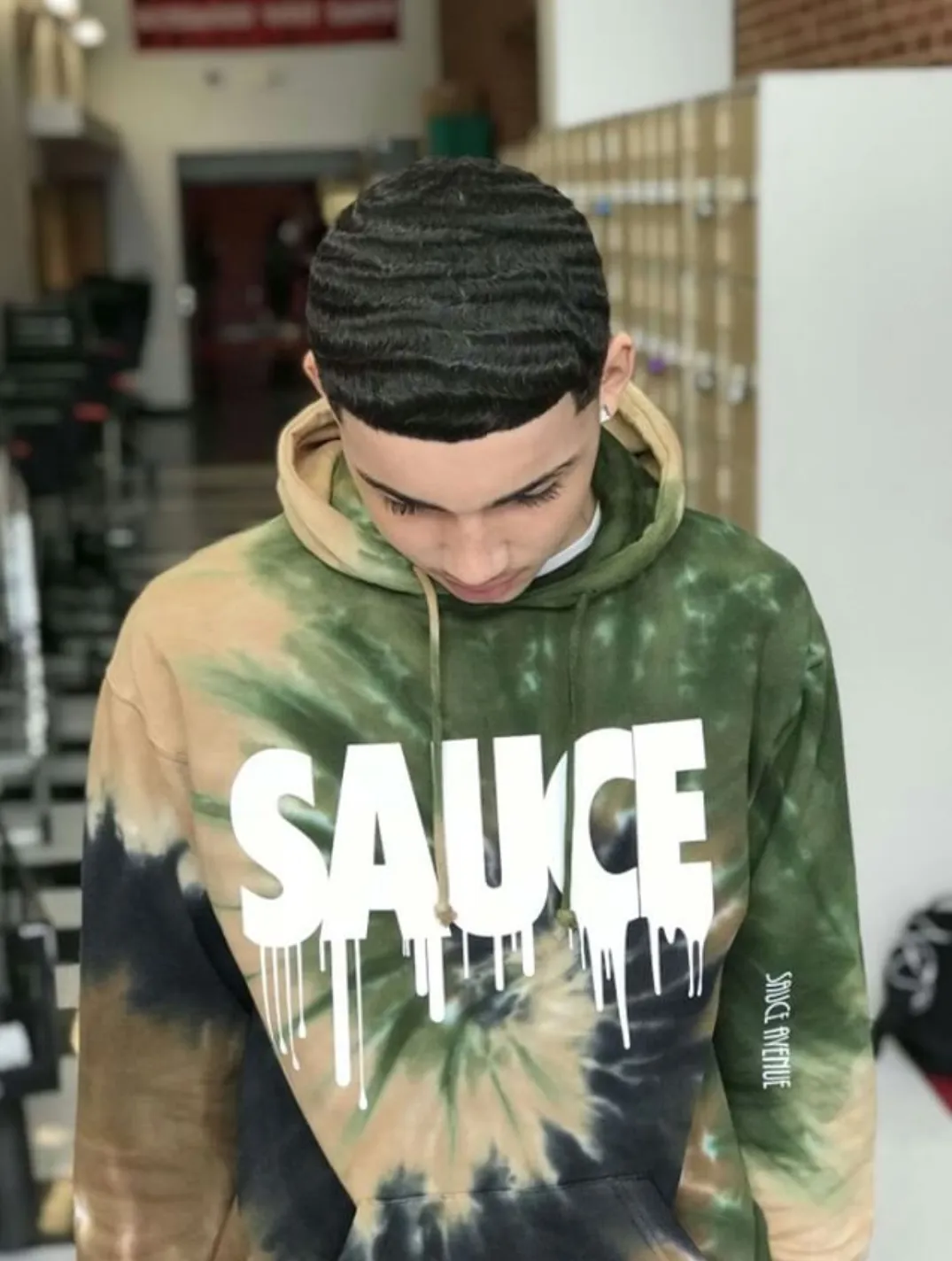 White Sauce | Camo Tie Hoodie