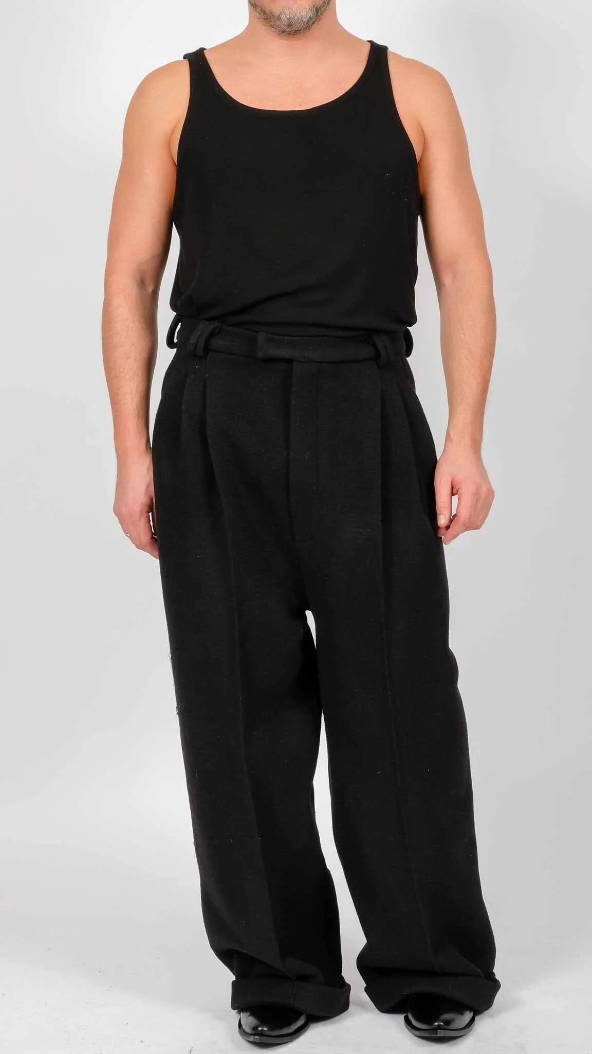 Wide Wool Trousers