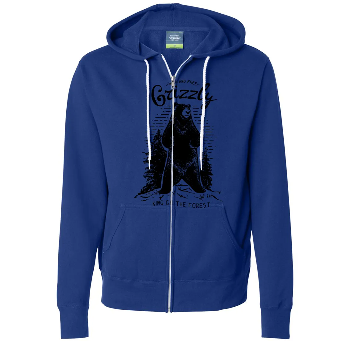 Wild And Free Grizzly Zip-Up Hoodie