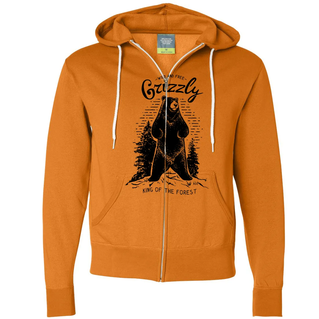 Wild And Free Grizzly Zip-Up Hoodie