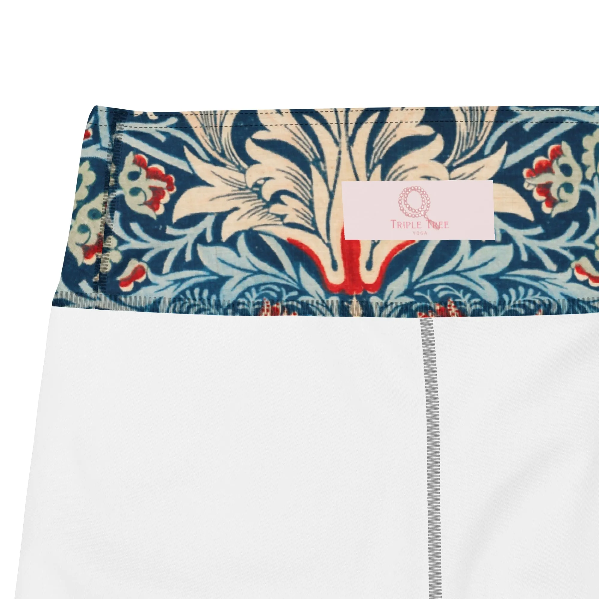 William Morris print yoga capri leggings