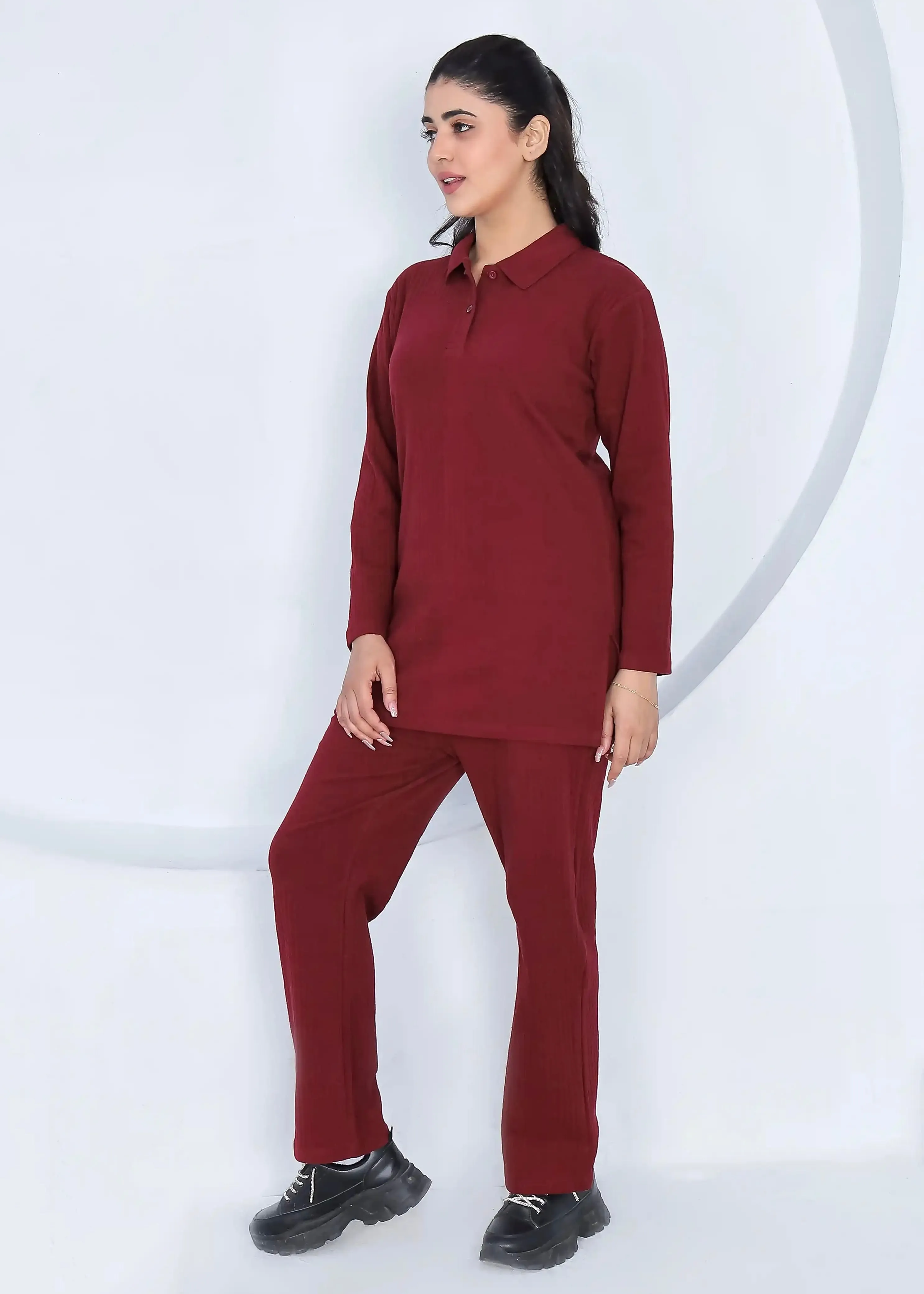 Wine Flow - Premium Cotton Twinset