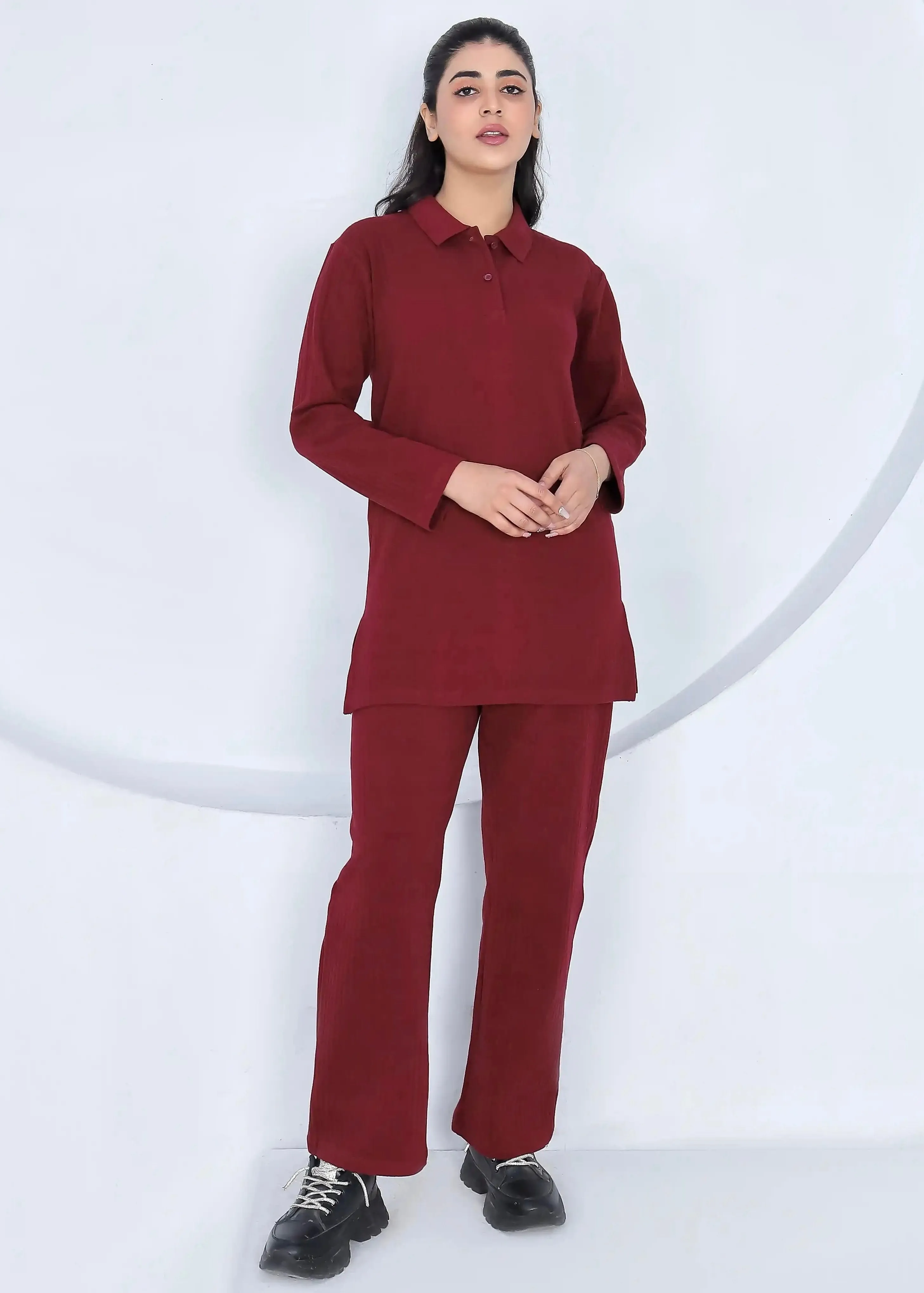 Wine Flow - Premium Cotton Twinset