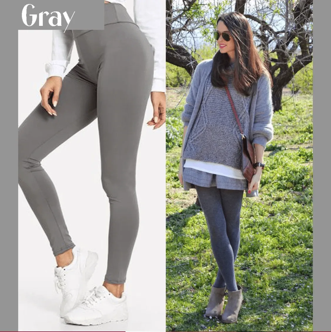 Winter Fleece Lined Stretchy Leggings