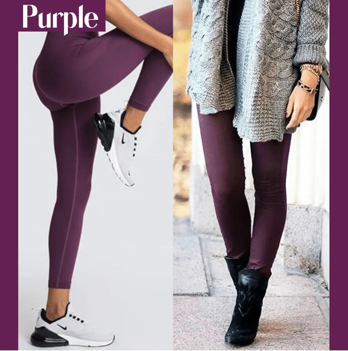 Winter Fleece Lined Stretchy Leggings