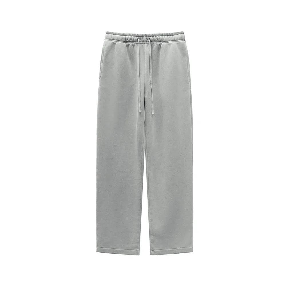 Winter Men's Washed Fleece Hoodies Pants