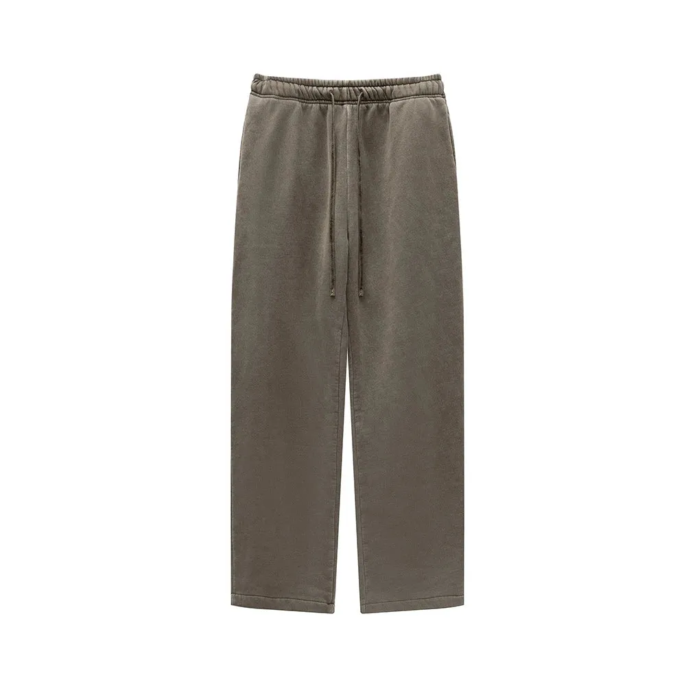 Winter Men's Washed Fleece Hoodies Pants