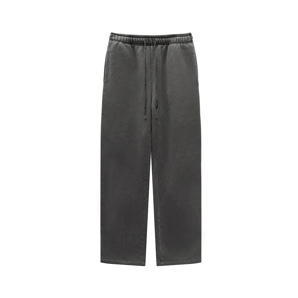 Winter Men's Washed Fleece Hoodies Pants