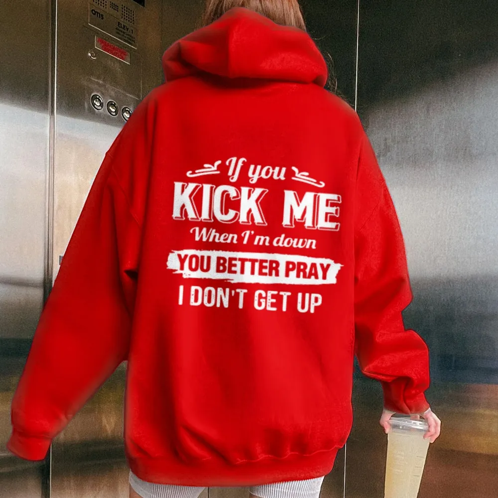 Women Inspire Slogan Letter Graphic Hoodies