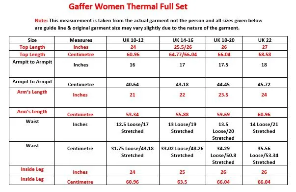Women Long Sleeve Black Thermal Set