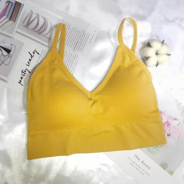 Women Sexy Crop Tops Tube Top Female Streetwear Sleeveless Camis Seamless Top Tank