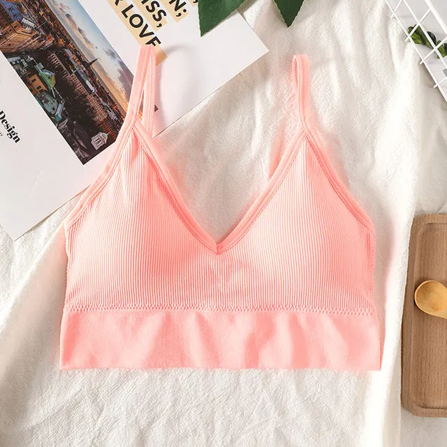 Women Sexy Crop Tops Tube Top Female Streetwear Sleeveless Camis Seamless Top Tank