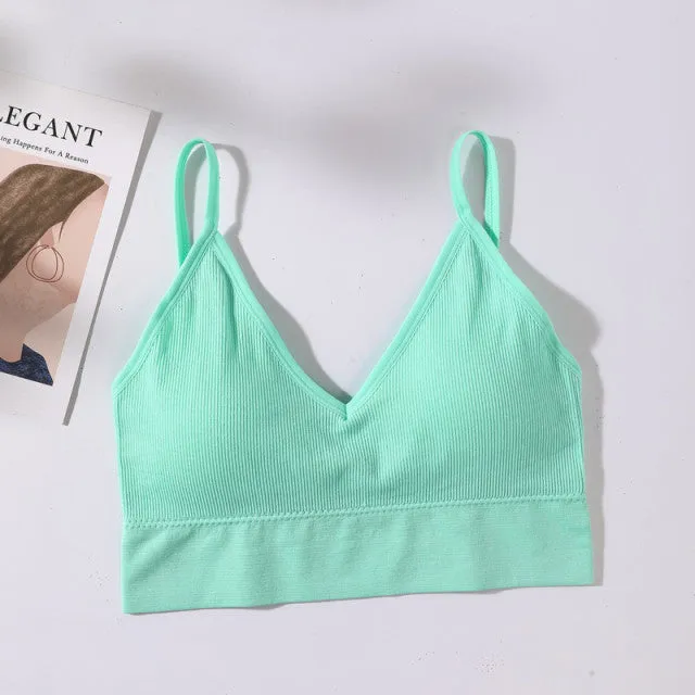 Women Sexy Crop Tops Tube Top Female Streetwear Sleeveless Camis Seamless Top Tank