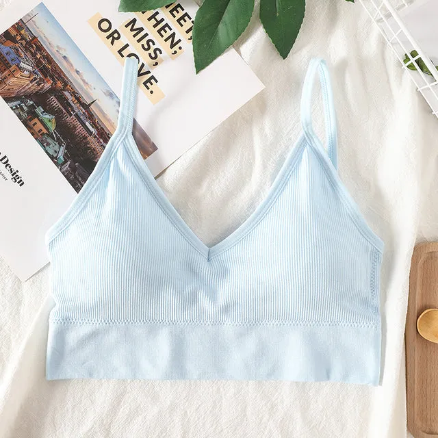 Women Sexy Crop Tops Tube Top Female Streetwear Sleeveless Camis Seamless Top Tank