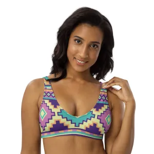 Women's Aztec Print Bikini Top