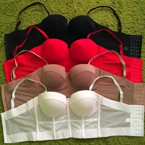 Womens Bustier Crop Top Style Bandage Crop Tops Push Up Corset Top Cropped Tight Outwear Bra For Women Good