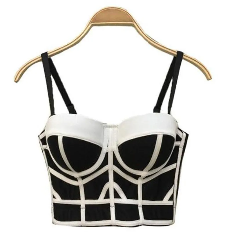Womens Bustier Crop Top Style Bandage Crop Tops Push Up Corset Top Cropped Tight Outwear Bra For Women Good