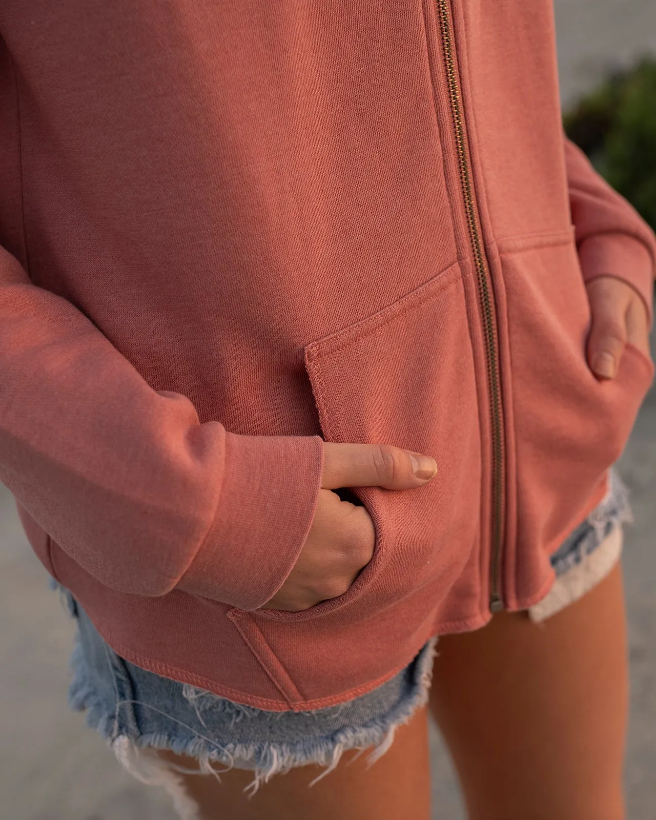 Women's California Wave Wash Full-Zip Hooded Sweatshirt